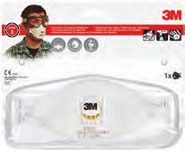 Maskene beskytter ikke mot oksygenmangel (under 19,5 % oksygen) og må derfor kun brukes i områder med god ventilasjon, og hvor det er tilstrekkelig med oksygen. 8822C FFP2 Ant. krt. 6 Optimera nr.