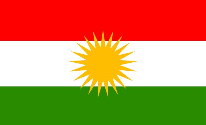 Det består av flere dialekter, de to største heter kurmanci og sorani. Flagget er i fargene rødt, grønt og hvitt med en sol i midten. og skjorta klistrer seg til kroppen, smiler Karalar.