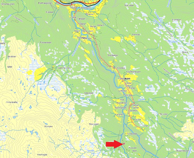 (Vedleggene er markert med fet skrift). Ingress Dispensasjonsbehandling om å sette opp 5 bygninger på eiendommen gbnr 266/28.