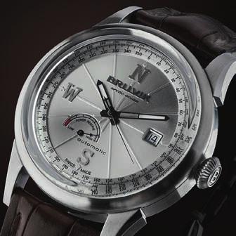 CASE, RAISED AND DOMED  HIGH PRECISION AUTOMATIC MOVEMENT WITH POWER RESERVE