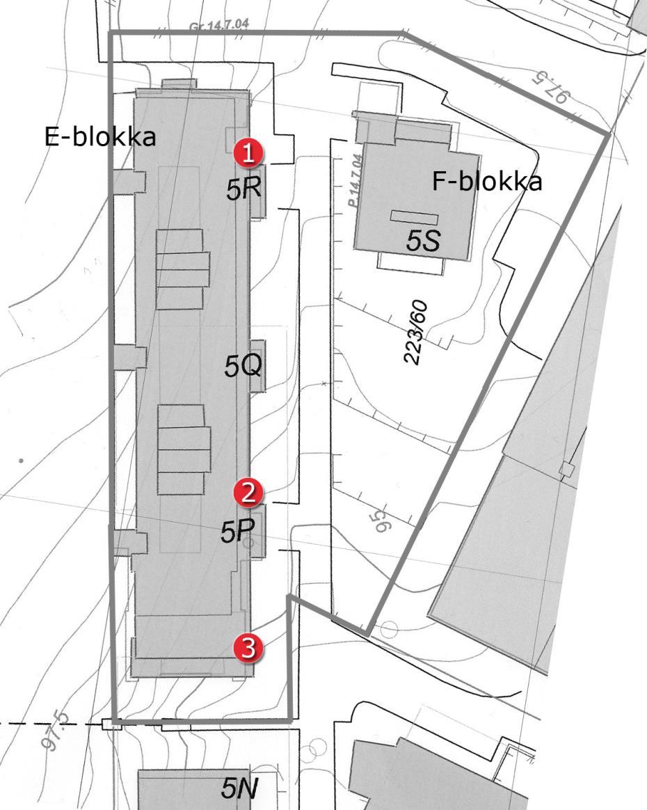 Velkommen til Sameiet Elvebredden Øvre Sist revidert: November 2016 (ØB) Sameiet Elvebredden Øvre består av 79 enheter fordelt på to blokker: E-blokka med oppgang P, Q og R, F-blokka med oppgang S.