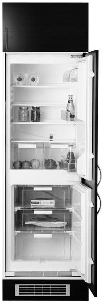 FROSTIG BCF162/65 kjøleskap/fryser Hvit 801.995.01 3.950, Helt integrert, suppleres med en dør som matcher resten av kjøkkenet.