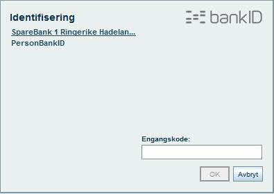 Innlogging nettbank 1.