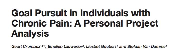 Patients become stuck in attempts to control their pain.