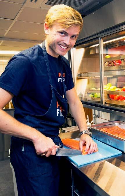 «Skal bli store med norsk hurtiglaks Superkokk Geir Skeies idé har blitt til én restaurant i Oslo, men innen ti år skal «Pink Fish» ha 1 restauranter verden over.