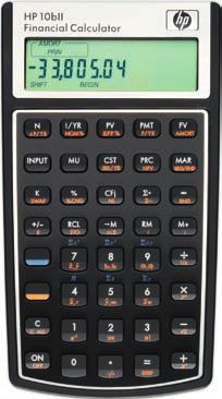 Kalkulator HP 0BII+ Finans Algebraisk Algebraisk kalkulator for bank/finans/økonomi og studie.