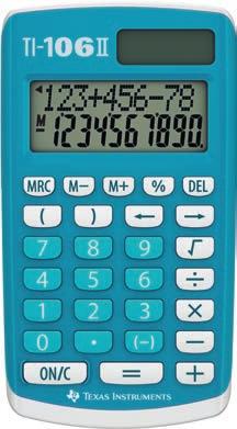 SL-300NC-PK Stk 7 446 Kalkulator Casio SL-300NC Rød SL-300NC-RD Stk 8 447 Kalkulator Casio SL-300NC Orange SL-300NC-RG Stk 4 5 7 8 6 Texas Instruments TI-06