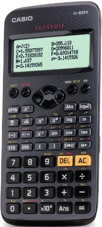 Tekniske og Vitenskaplige kalkulatorer Matematiske kalkulatorer med trigonomiske funksjoner (cos, sin, tan, hyper, grader osv.