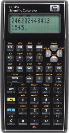 HP 35S vitenskaplig Ingeniører Programmerbar teknisk kalkulator som