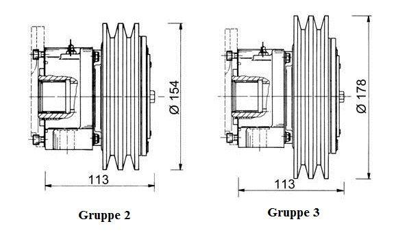 Pumper El.kobling, gr. 2,3, 12V/24V Spenning [V] Maks turtal [o/min] Maks moment [Nm) HA12515 El.kobl. IE 1-2/3-12V gruppe 2 Serie 12 5 1 HA125115 El.kobl. IE 1-2/3-24V gruppe 2 24 5 1 HA125619 El.