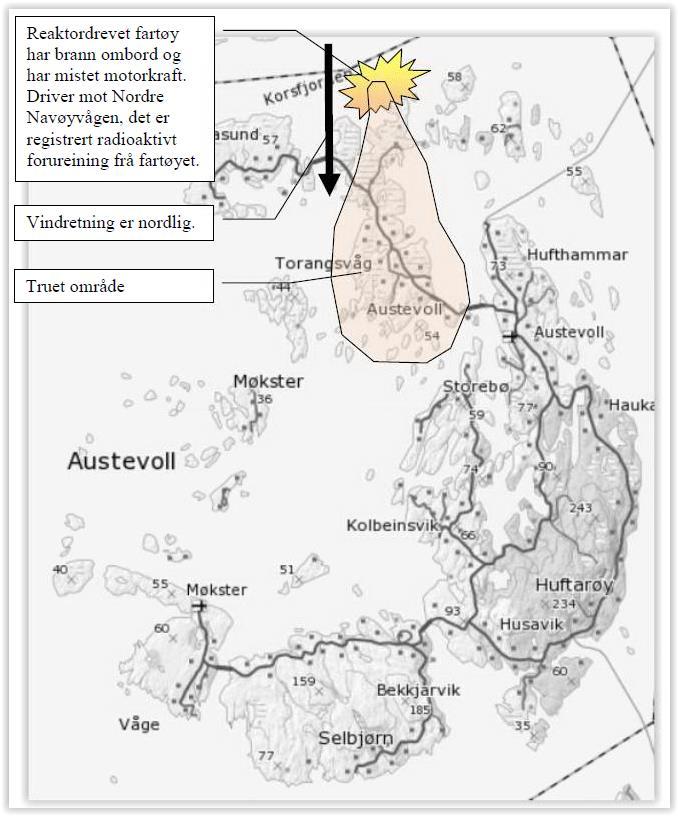 Austevoll kommune Scenario Lokal hending i Austevoll: