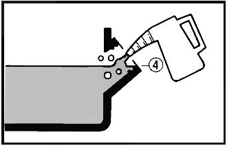 Plasser et kar under aggregatet, ta ut tappepluggen og sørg for at all olje renner ut. 4. Kontroller tappepluggen, pakningen og O-ringen. Dersom de er skadet, må de skiftes ut.