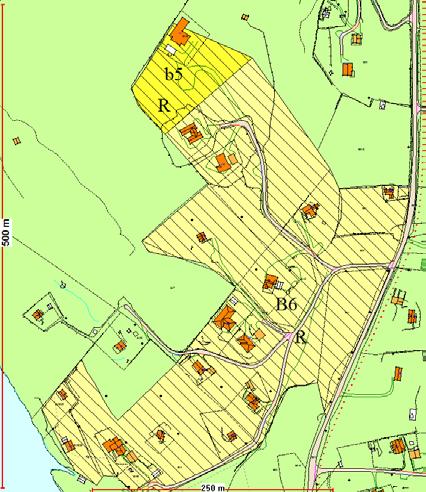 Utsnitt frå Kommunedelplan for Radøy sør Planframlegget er i tråd med overordna plan. Planområdet berørar to eksisterande planar.