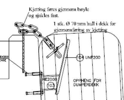 FENDERVERK :: V431 FERJEKAI - PROSJEKTERING Det anbefales at bruk av dumperdekk som fendring av tilleggskai begrenses til små ferjekaier.