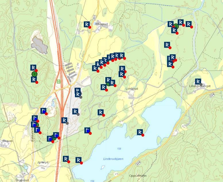 3 LANDSKAPET, FUNN OG FORNMINNER Tiltaksområdet, Skavabakken, ligger øst og vest for E6, i sørlig del av Stange kommune.