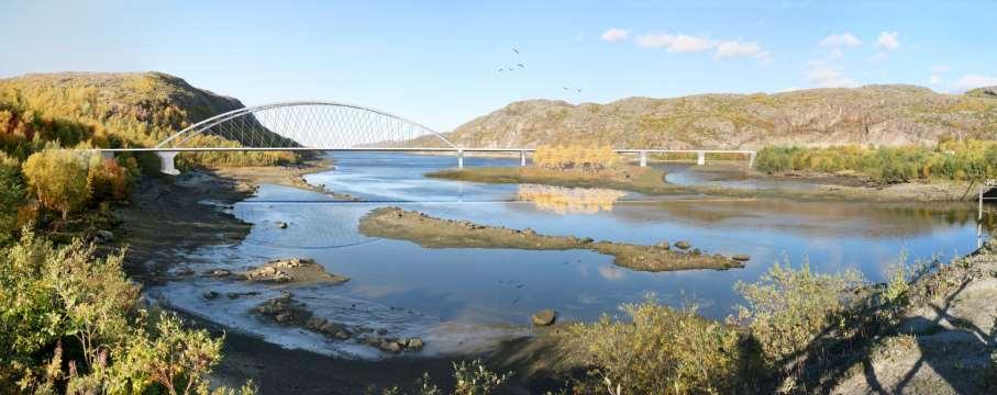 Bøkfjordbrua, Norwegen Finnmark, Kirkenes, E105 Hesseng - Storskog Visualisierung NORWEGEN, Finnmark, Kirkenes