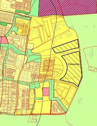 Tidligere vedtak og planpremisser Planstatus og rammebetingelser Kommuneplanens arealdel 2012 2024 (KPA) Planområdet er vist med svart skravur.