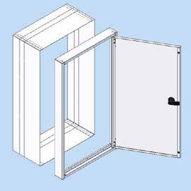 Målerbrettinnsatts 2X4 moduler El.nr.