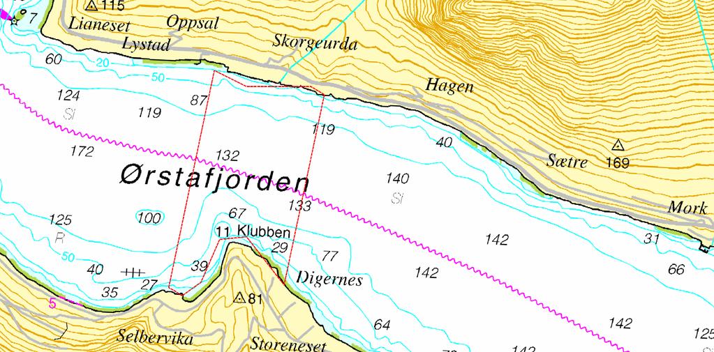 Vartdalsfjorden Ørstafjorden Aktivt oppdrettsanlegg rapportert av