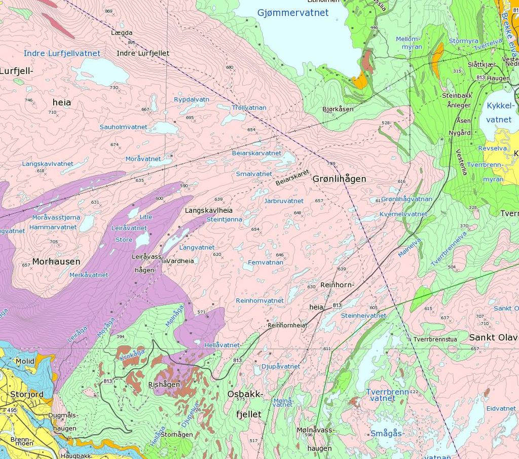 NOTAT Norconsult AS Klæbuveien 127 B, NO-7031 Trondheim BILAG 2 Tel: +47 67 57 10 00 Fax: +47 67 54 45 76 Oppdragsnr.: 5151419 INGENIØRGEOLOGISKE VURDERINGER Område 1: Fv.