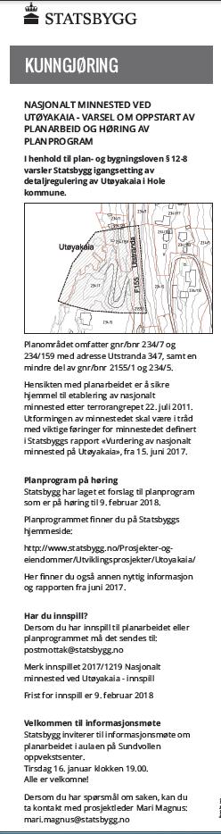 PLANARBEIDET- I OPPSTART