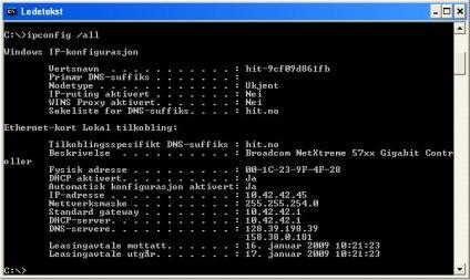 Server og klient i nettverk 19 Demo: Nettverkskonfigurasjon i Windows Automatisk under