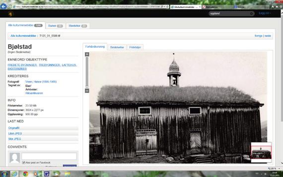 Riksantikvarens arkiv Digitalt museum, fotografier