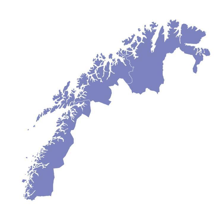 Nødnettprosjektet i Fase 5 3 fylker (Nordland, Troms og Finnmark) 87 kommuner 5 politidistrikter: Helgeland (Mosjøen), Salten (Bodø), Midtre Hålogaland (Harstad), Troms (Tromsø), Vest-Finnmark