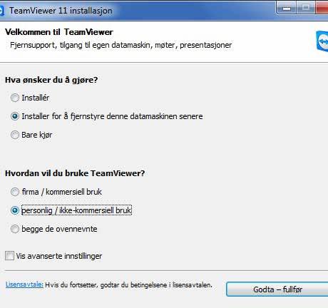 TeamViewer Last ned programmet fra www.komputer.