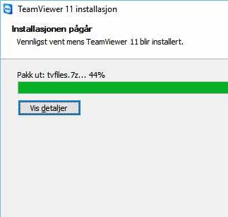 Når installeringen er ferdig, vises en oversikt som hjelper deg i gang med TeamViewer. Klikk på Lukk.