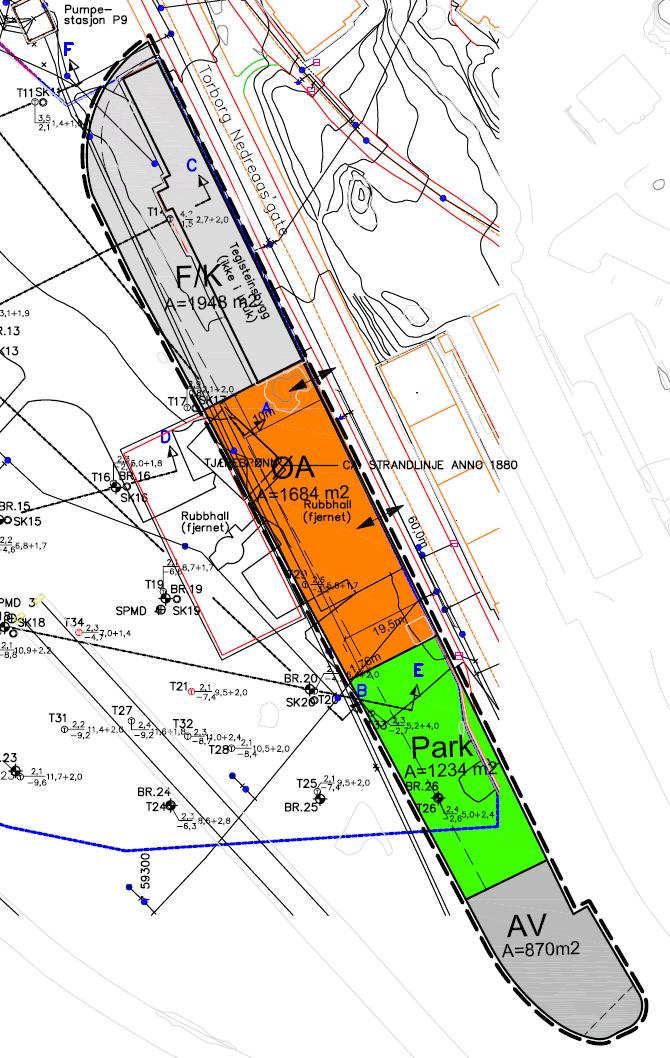 Jekteviken Terminal Miljøtekniske grunnundersøkelser MULTICONSULT 3. Reguleringsformål Området er i dag en del av ISPS-havneområdet i Bergen, og benyttes i hovedsak til lagring av containere.