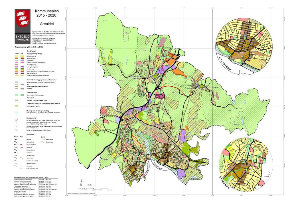 Kommuneplanens arealdel - kartfesting Vist i arealdelkartet: Flom Bekk med årssikker