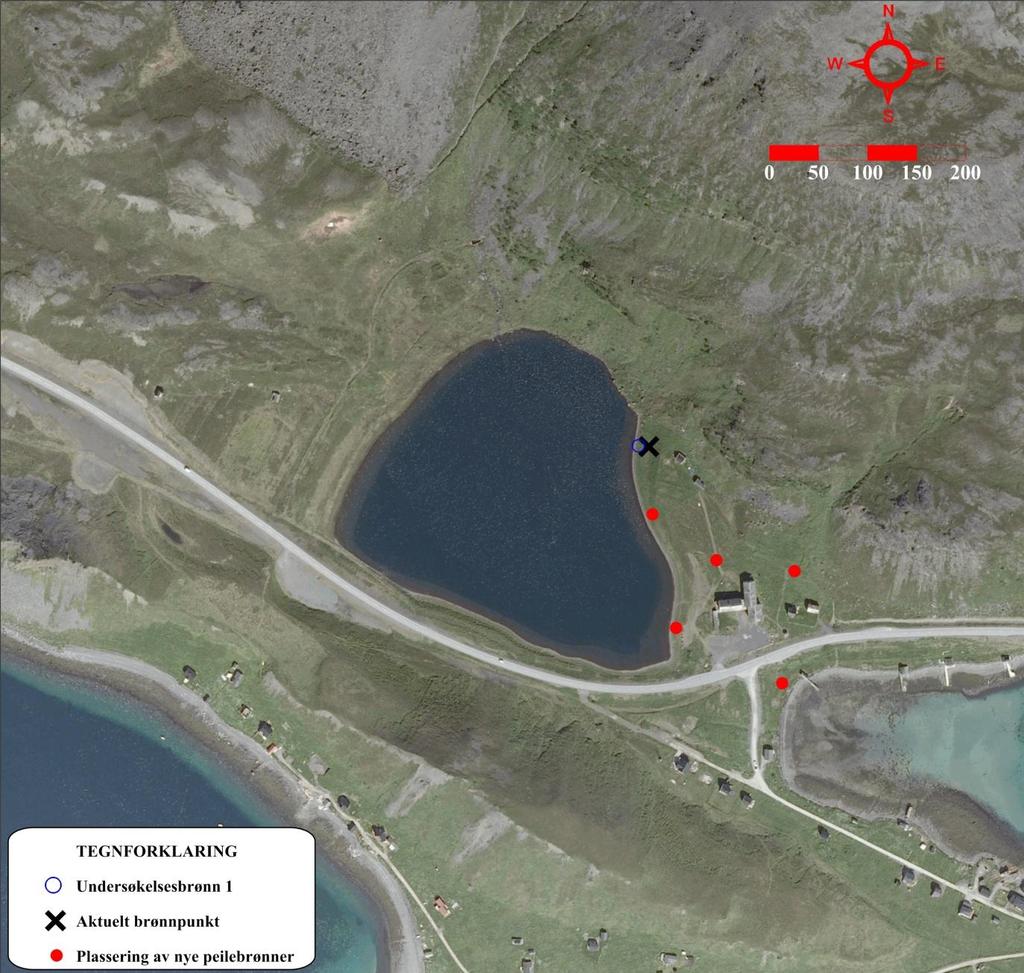 Hydrogeologiske forundersøkelser på Sarnes 17 Dette kan gjøres ved å opprettholde vannhøyden i Sætervågvatnet, enten ved pumping fra Svartvatnet eller fra elva i Polldalen.