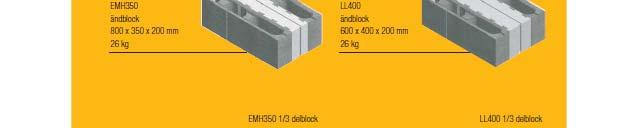 Hjørneblokk 550x350x200 24 kg LL400