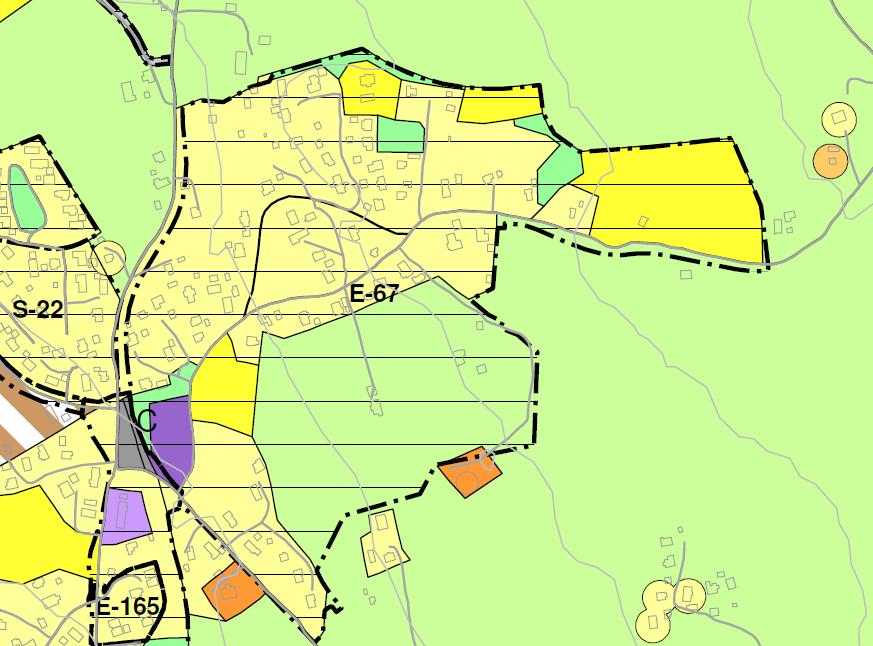 Kommuneplanens arealdel Planbeskrivelse 13 4.1.4 Boligområde Geitryggen Øst Areal: ca.