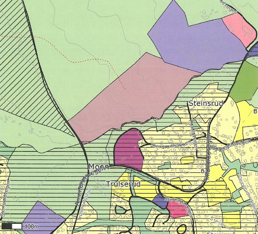 Kommuneplanens arealdel Planbeskrivelse 17 4.1.9 Område for masseuttak ved Skjerva Området er på ca. 140 dekar, det inneholder noen mindre eldre grustak og ble tatt inn på kommuneplankartet i 1989.