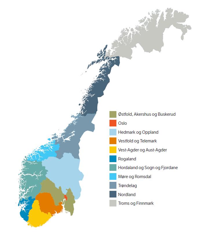 Regionreformen. Ny inndeling av regionalt folkevalgt nivå Fra 19 til 11 fylkeskommuner Prop.