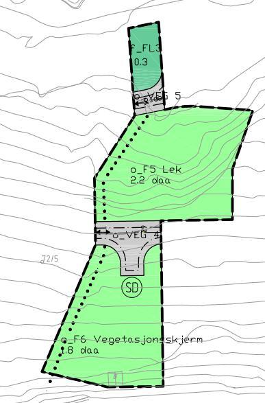 Figur 2 viser planforlsaget etter ombytting av areal F5 og F6. 03 Beskrivelse av planprosessen Dato: Oppstartsmøte med byutvikling 19.01.