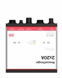 Produkter - Rescue lader Produkter - Rescue lader RescueCharger 2x12A, 2x20A, 2x35A DEFA RescueCharger serien er spesielt tilpasset