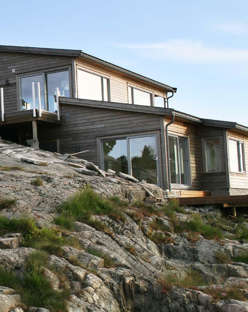 Med riktig steintype vil hytta eller huset gli naturlig inn i det omkringliggende landskapet.