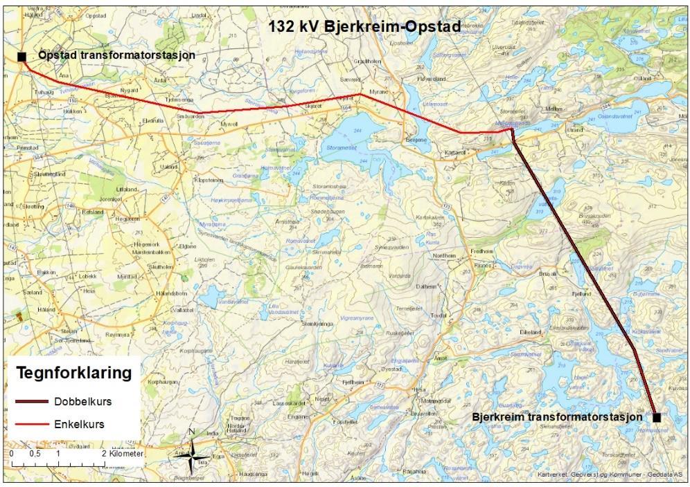 Side 4 1 Søknaden Lyse Elnett meldte i juni 2016 planene om en spenningsoppgradering av overordnet distribusjonsnett på Sør-Jæren.