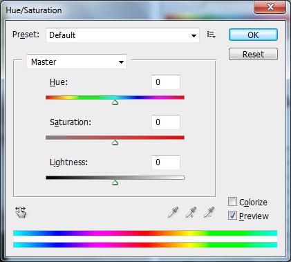 1.9 Hue and Saturation Hue and Saturation kan oversettes med