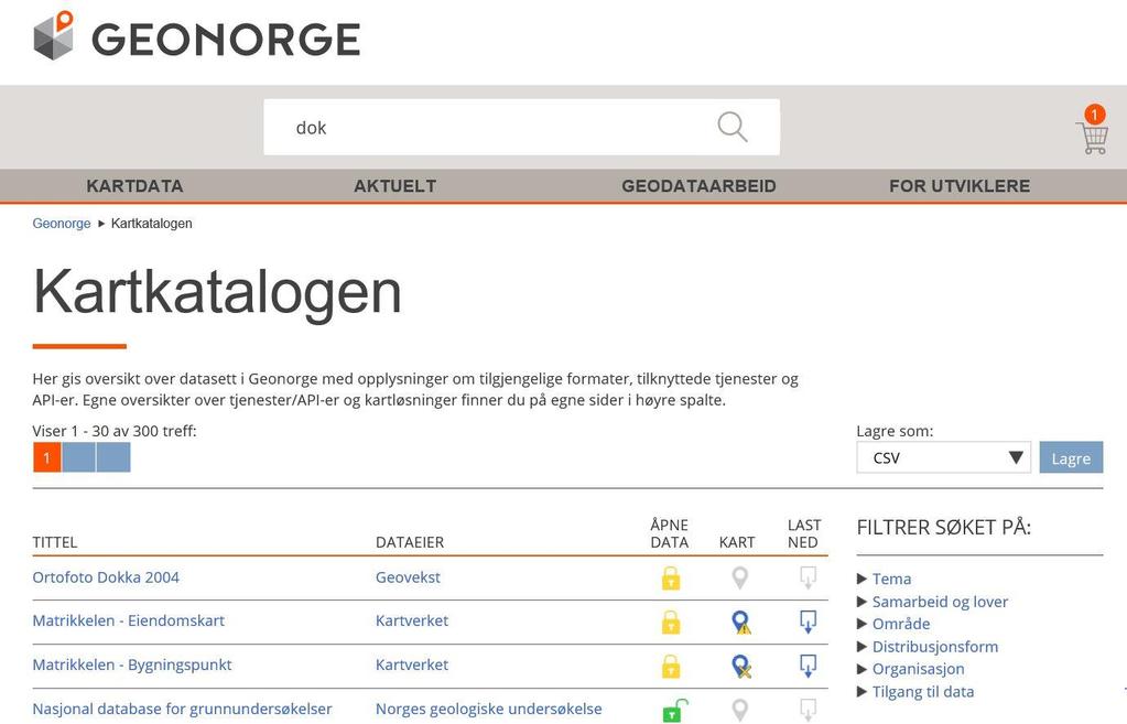 Grunnlagsdata som bygger opp under digital plan- og byggesaksbehandling