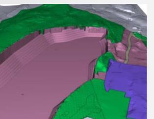 Byggegrenser i 3D/mulighetsrom Regulert terreng (den terrengoverflaten