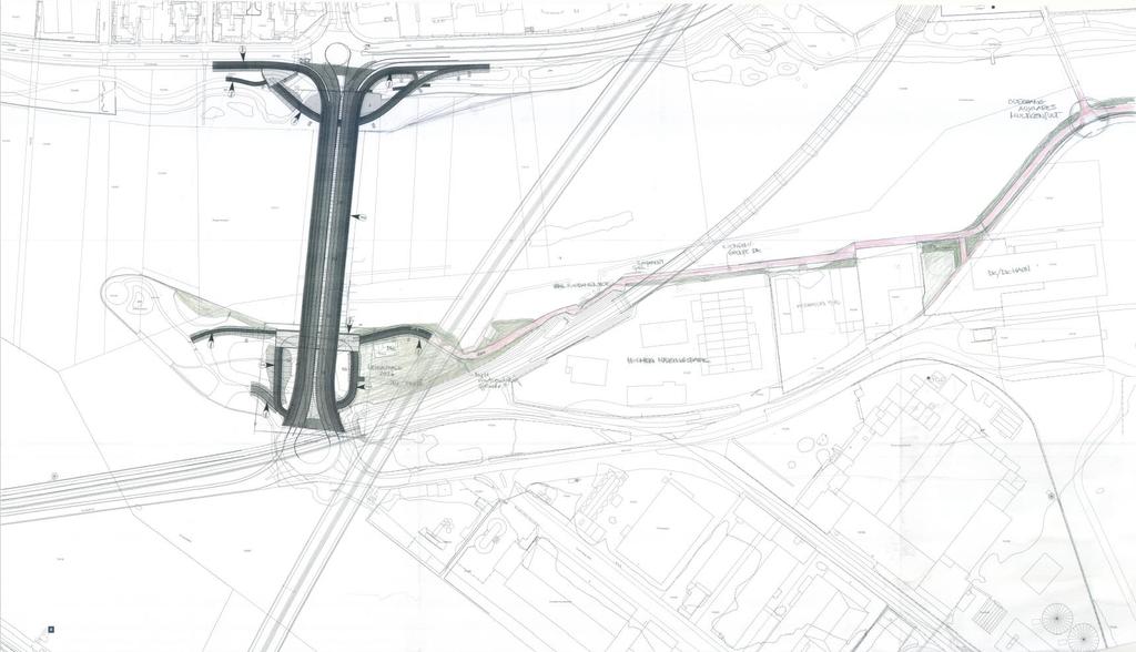 Trafikk og tilgjengelighet Gang- og sykkeltrafikk Skisse til trasé for