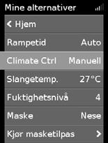 Se tiver estado a utilizar Climate Control Manual e desejar regressar a Climate Control Auto, siga as instruções abaixo. Slik bytter du til Climate Control Auto: 1.