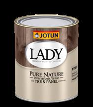 jevnt resultat Til ubehandlet tre LADY Pure Nature White Naturlig vakker, hvit interiørbeis Enkel å påføre og drypper ikke perfekt