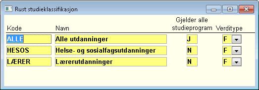 Administrasjon av utestenginger 6 Koden EKSAMENN angir at studenten skal nektes å ta eksamen (dvs. nektes vurderingsmelding) ved alle institusjoner.