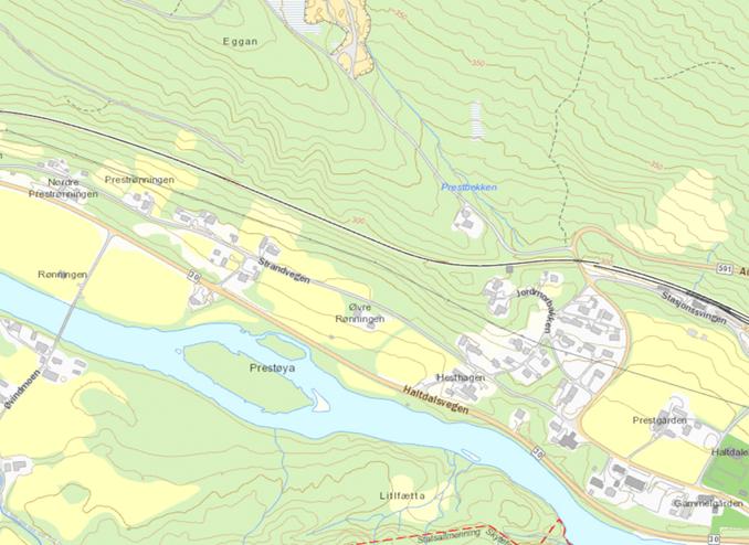 2 Kart over Prestøya. Kilde: Naturbase. Vi har snakket med deg på telefonen og hørt om du kan plante juletrær på andre steder på eiendommen din.