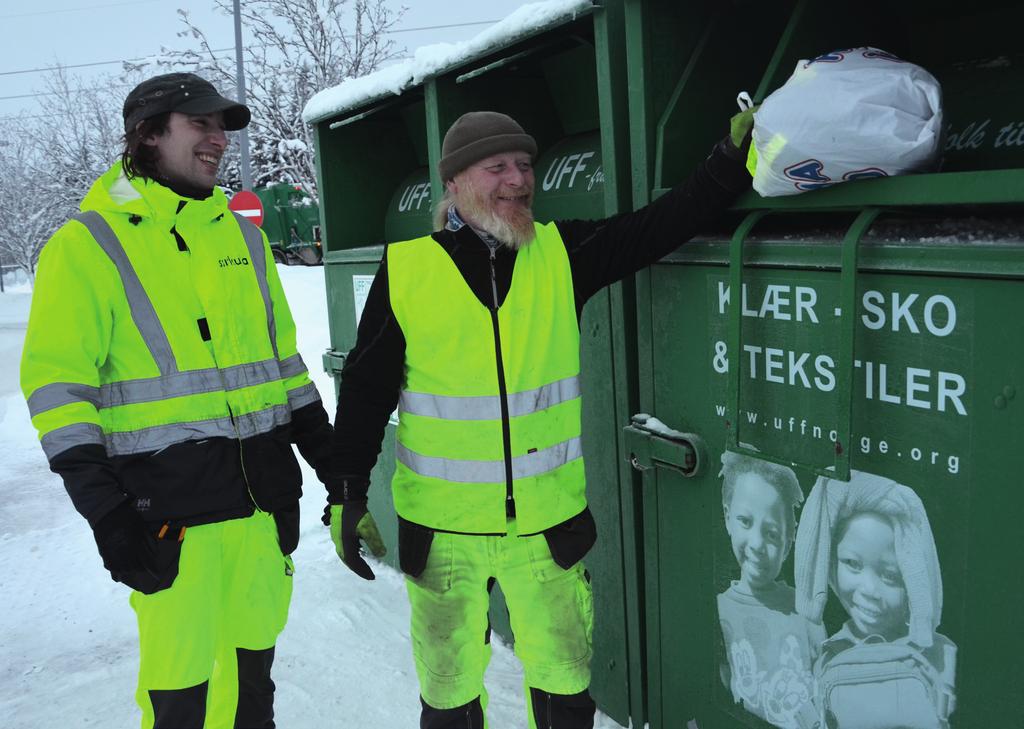 KLÆR KAN BRUKES PÅ NYTT UANSETT Når du kvitter deg med gamle klær og sko, skal de ikke i restavfallet selv om de er ødelagte. Det viktigste er at de er rene og tørre.